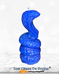 Vela Cobra Azul - 10,5 x 5,5 cm aprox. - Miniatura 2
