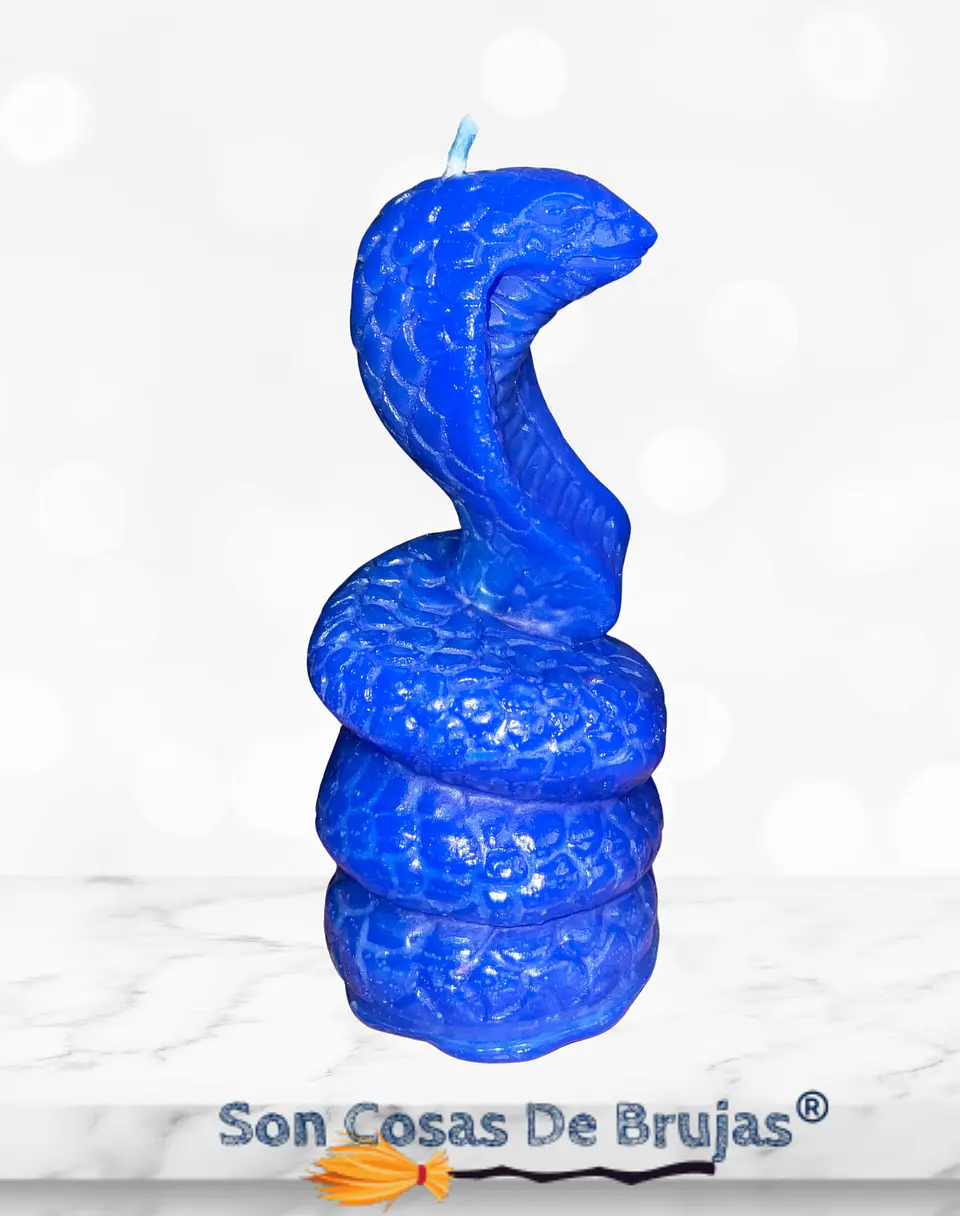 Vela Cobra Azul - 10,5 x 5,5 cm aprox. 2