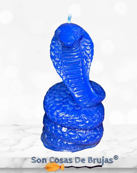 Vela Cobra Azul - 10,5 x 5,5 cm aprox.