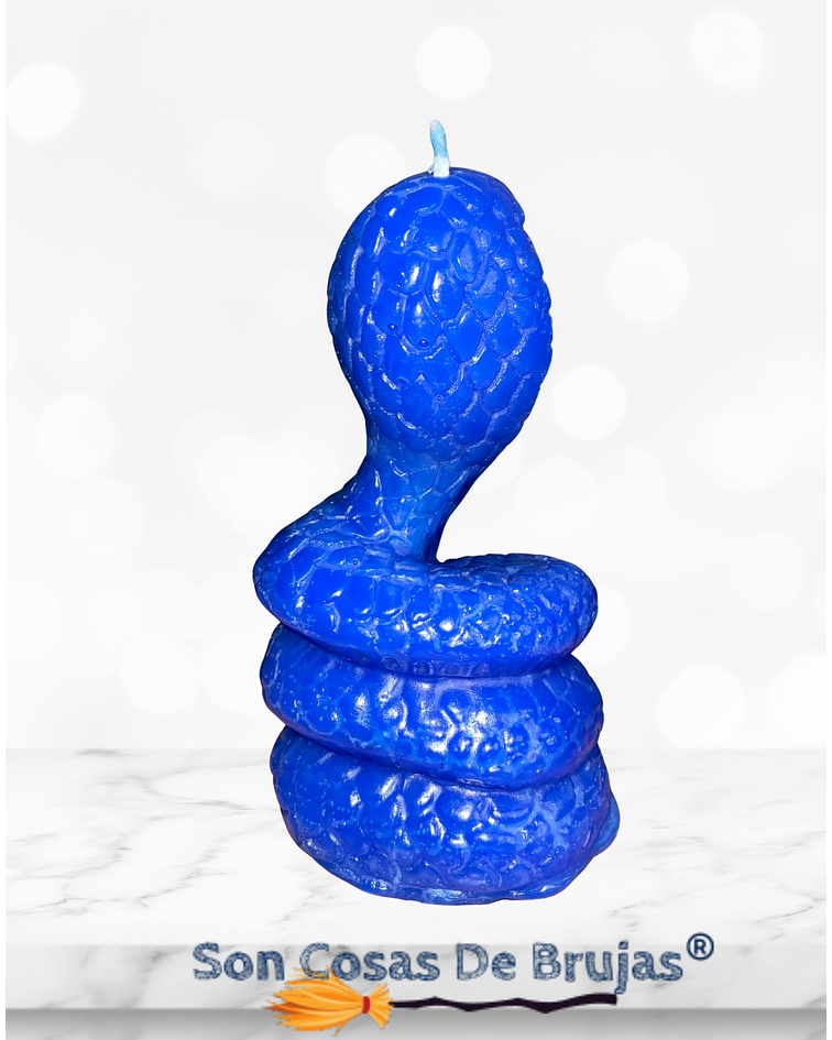 Vela Cobra Azul - 10,5 x 5,5 cm aprox.