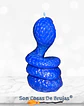 Vela Cobra Azul - 10,5 x 5,5 cm aprox. - Miniatura 3