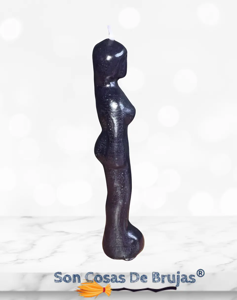 Vela Mujer Negra - 11 x 2 cm aprox. 2