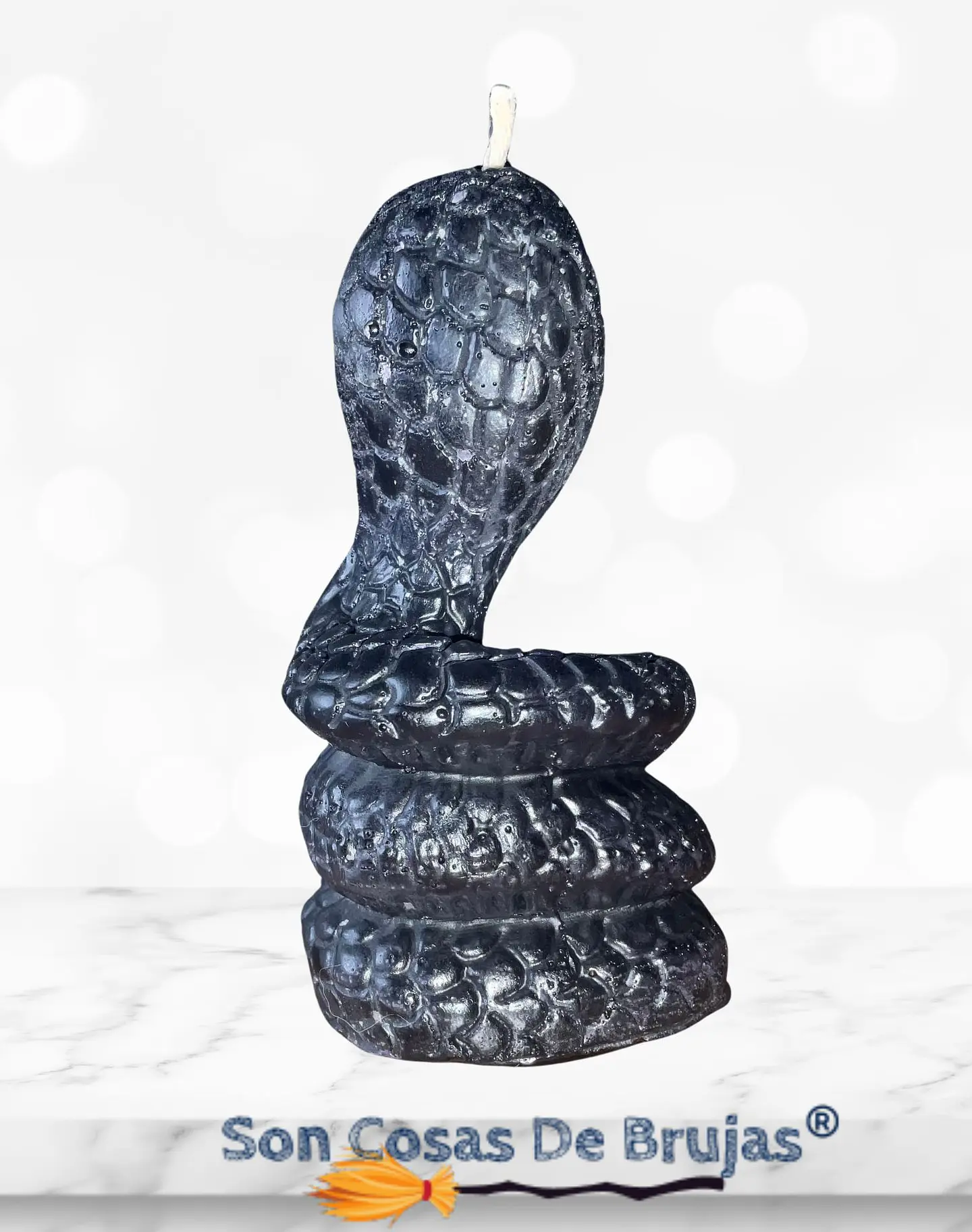 Vela Cobra Negra - 10,5 x 5,5 cm aprox. 3