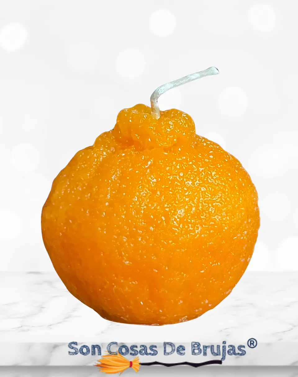 Vela Naranja - 6 x 6,5 cm aprox. 1