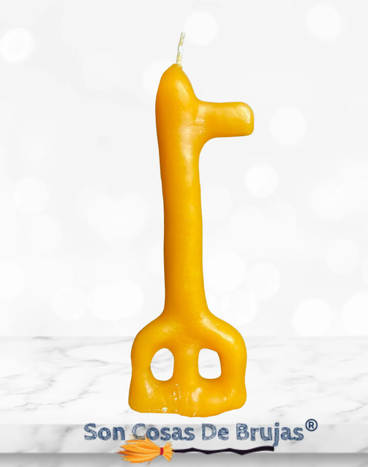 Vela Llave Naranja - 12,5 cm aprox. 1