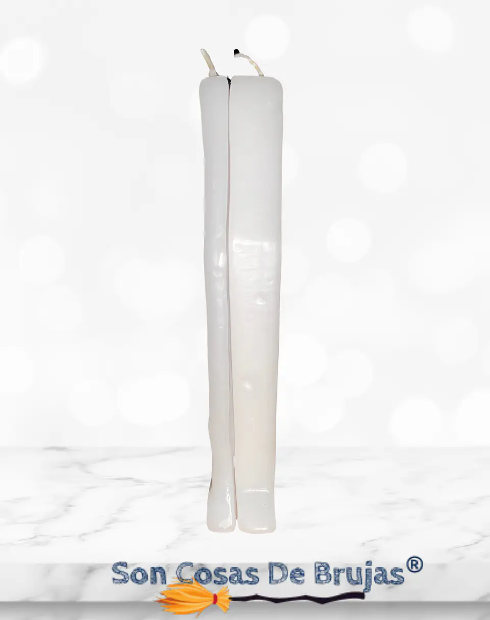 Vela Ataúd Blanco - 13 cm aprox. 2