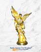 Figura San Miguel Arcángel, Dorado o Plateado - 8 x 4 cm aprox. - Miniatura 11