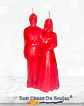 Vela Pareja de Novios Roja  - Miniatura 1