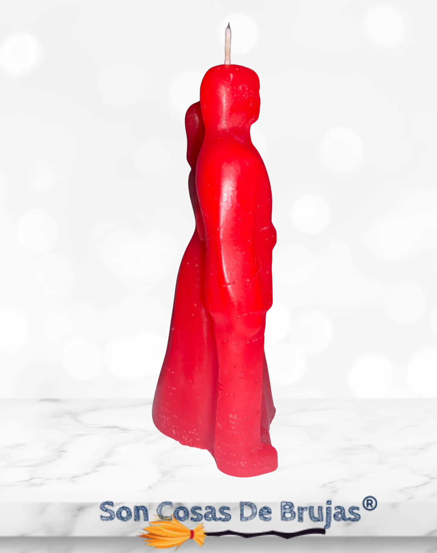 Vela Pareja de Novios Roja  2