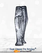 Vela Ataúd Negro - 13 cm aprox. - Miniatura 2