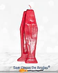 Vela Ataúd Rojo - 13 cm aprox. - Miniatura 2