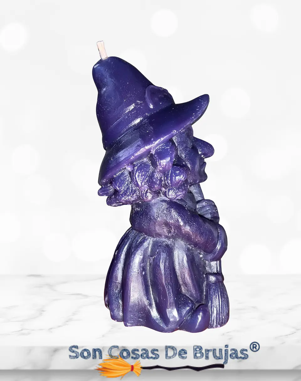 Vela Bruja Morada - 9,7 x 4,7 cm aprox. 2