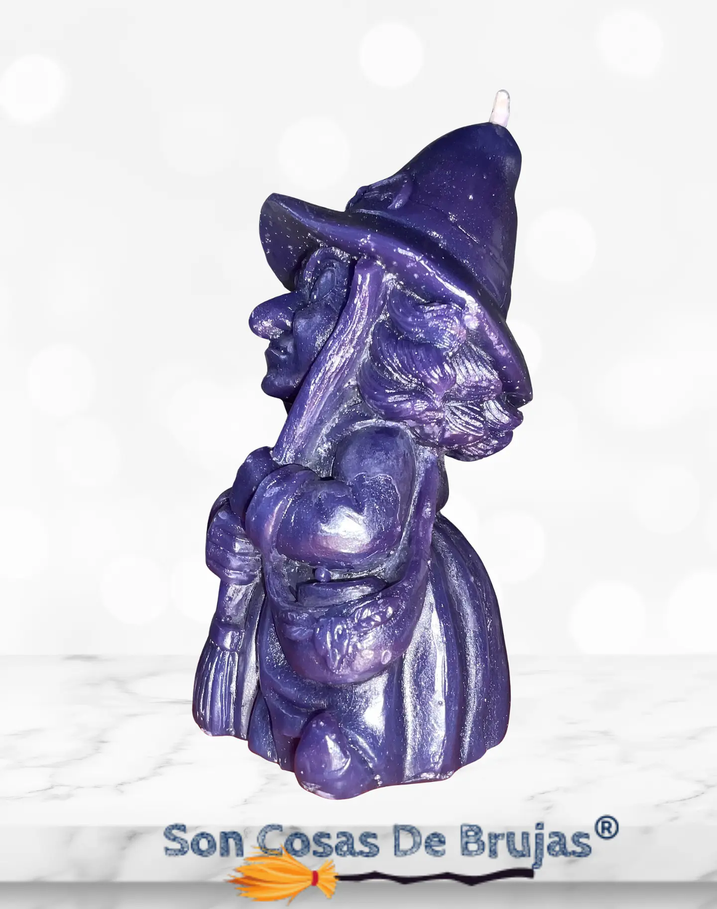 Vela Bruja Morada - 9,7 x 4,7 cm aprox. 3