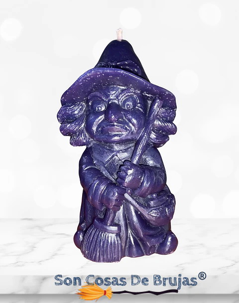 Vela Bruja Morada - 9,7 x 4,7 cm aprox.