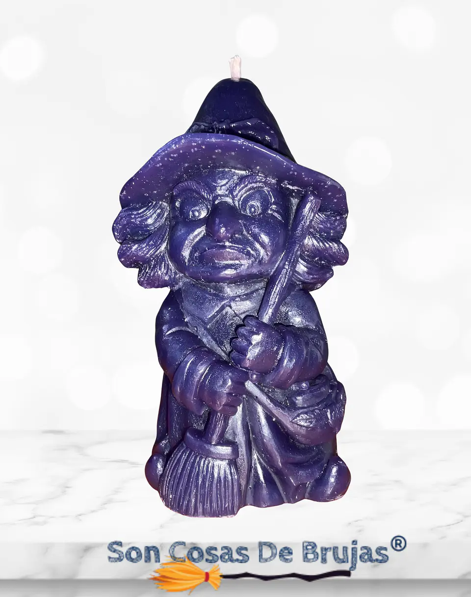 Vela Bruja Morada - 9,7 x 4,7 cm aprox. 1