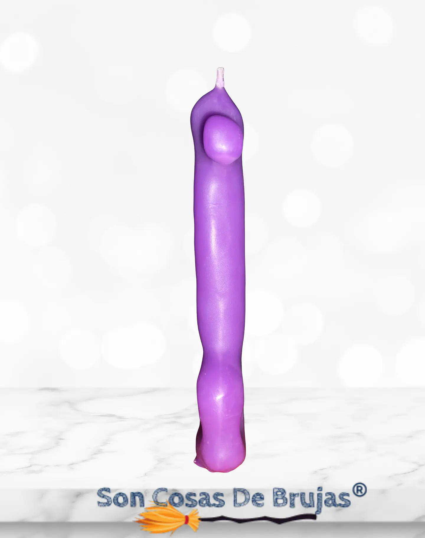 Vela LLave Morada - 12,5 cm aprox. 3