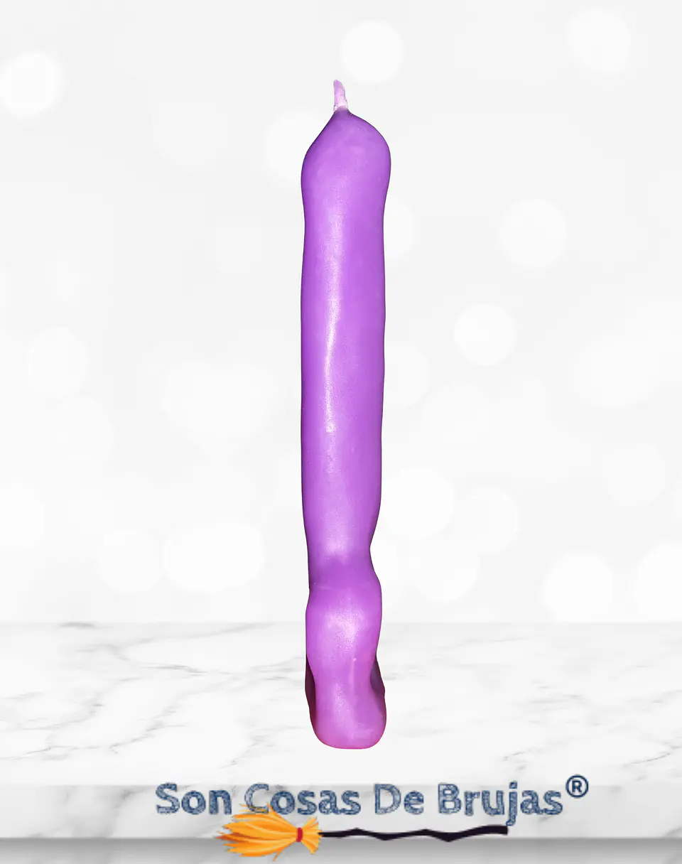 Vela LLave Morada - 12,5 cm aprox. 2