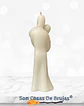 Vela Pareja Blanca - 15 cm aprox  - Miniatura 3