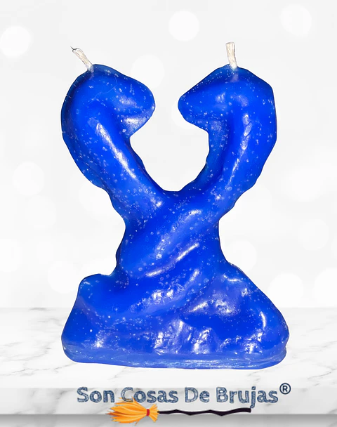 Vela Cobra dos cabezas - 9,5 cm aprox.