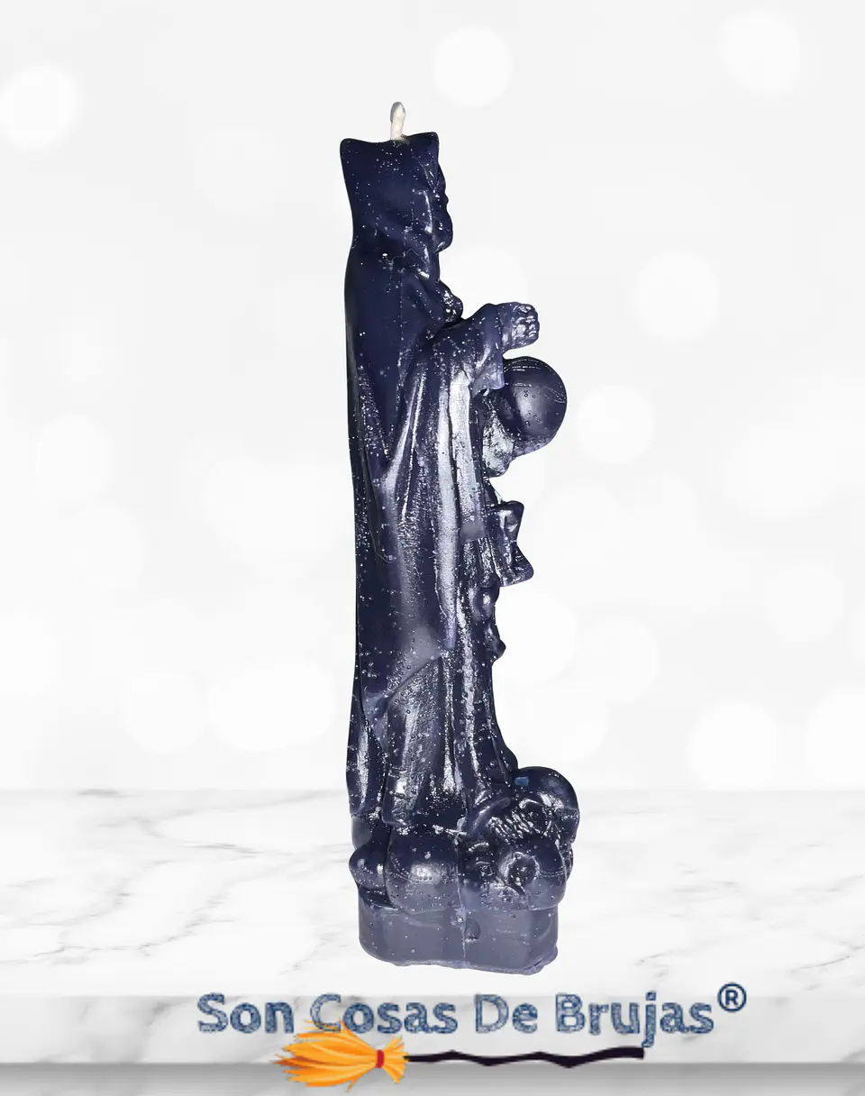 Vela Santa Muerte Negra - 17 x 5 cm aprox. 2