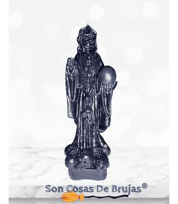 Vela Santa Muerte Negra - 17 x 5 cm aprox.