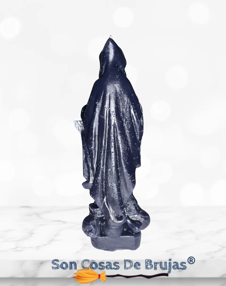 Vela Santa Muerte Negra - 17 x 5 cm aprox. 3