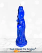 Vela Santa Muerte azul - 12 x 5 cm aprox. - Miniatura 2