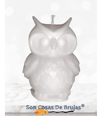 Vela Búho Blanco