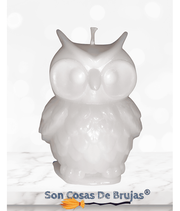 Vela Búho Blanco