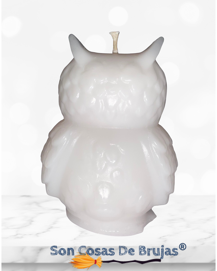 Vela Búho Blanco