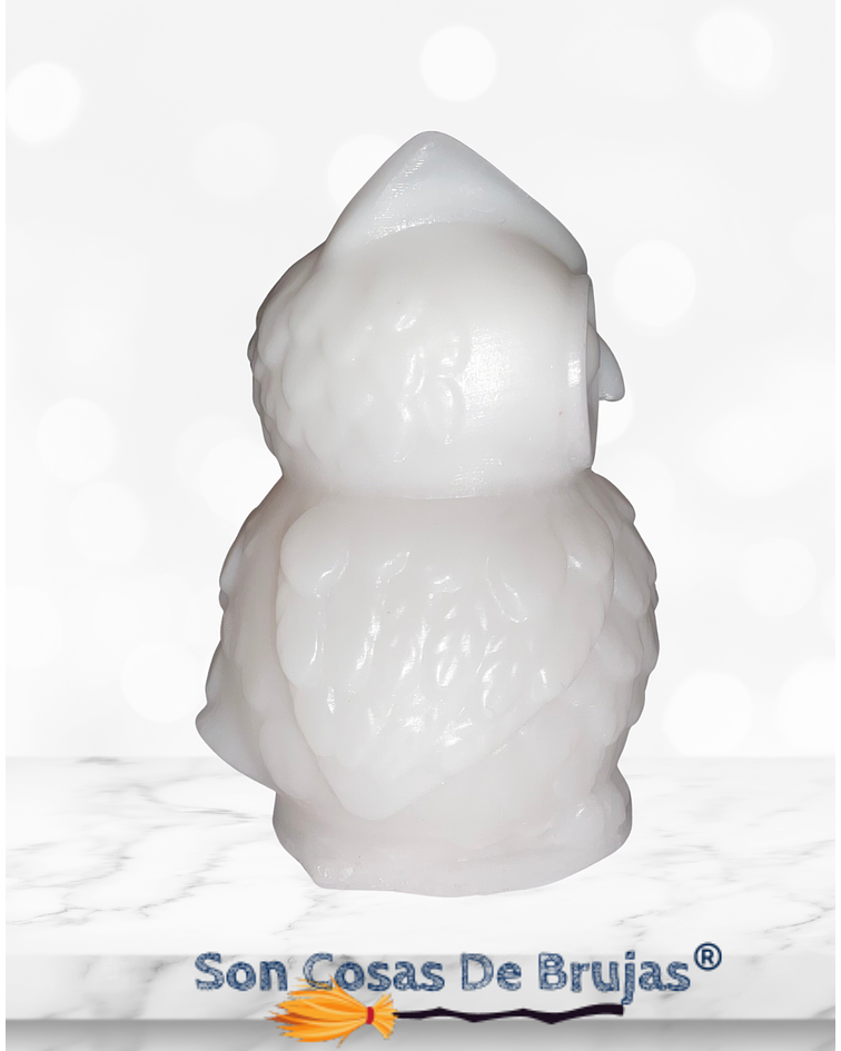 Vela Búho Blanco