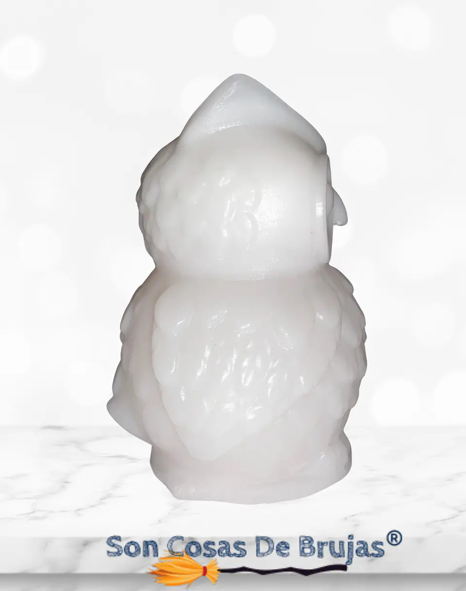 Vela Búho Blanco 2