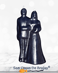 Vela Pareja de Novios Negra