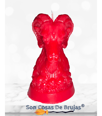 Vela Macho Cabrío Rojo