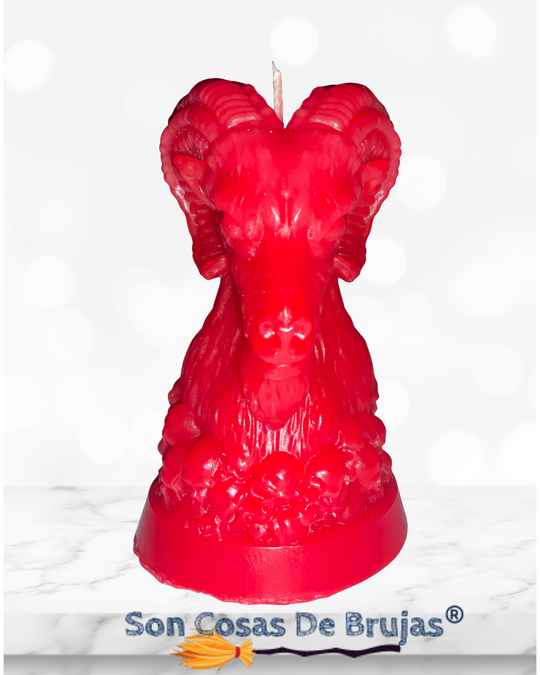 Vela Macho Cabrío Rojo