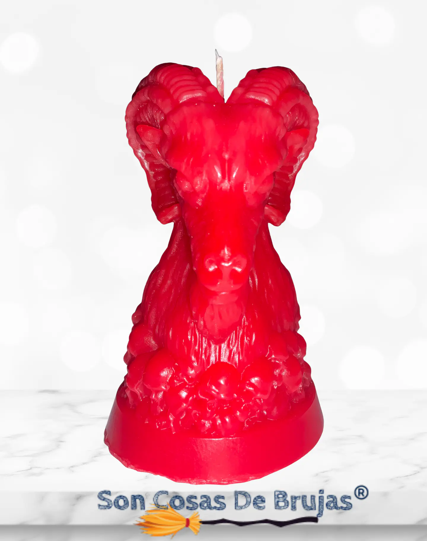 Vela Macho Cabrío Rojo 1