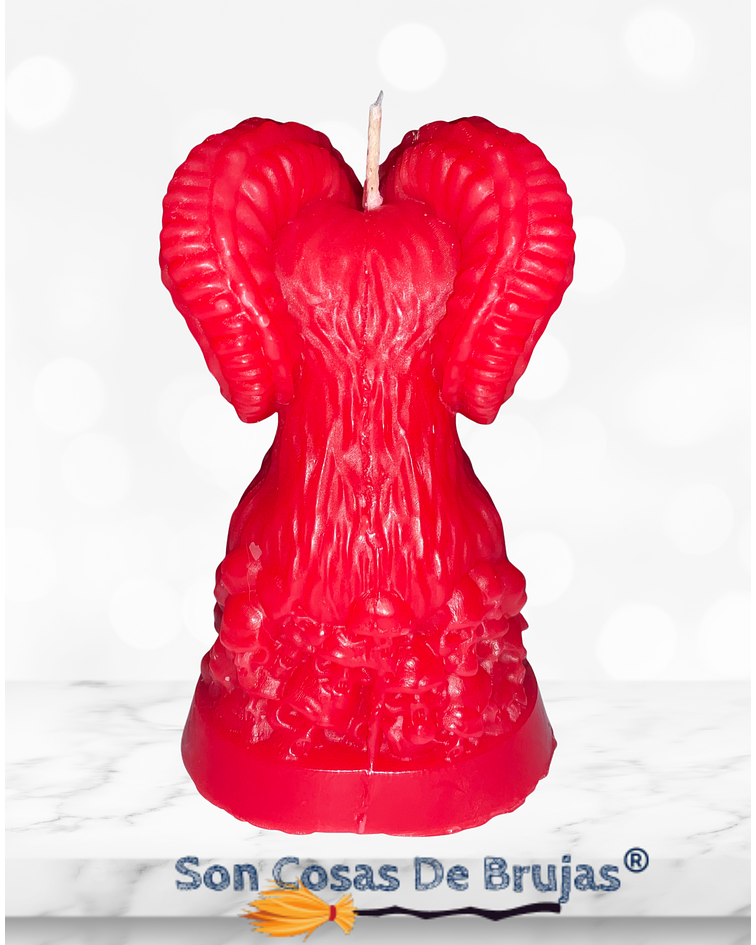 Vela Macho Cabrío Rojo