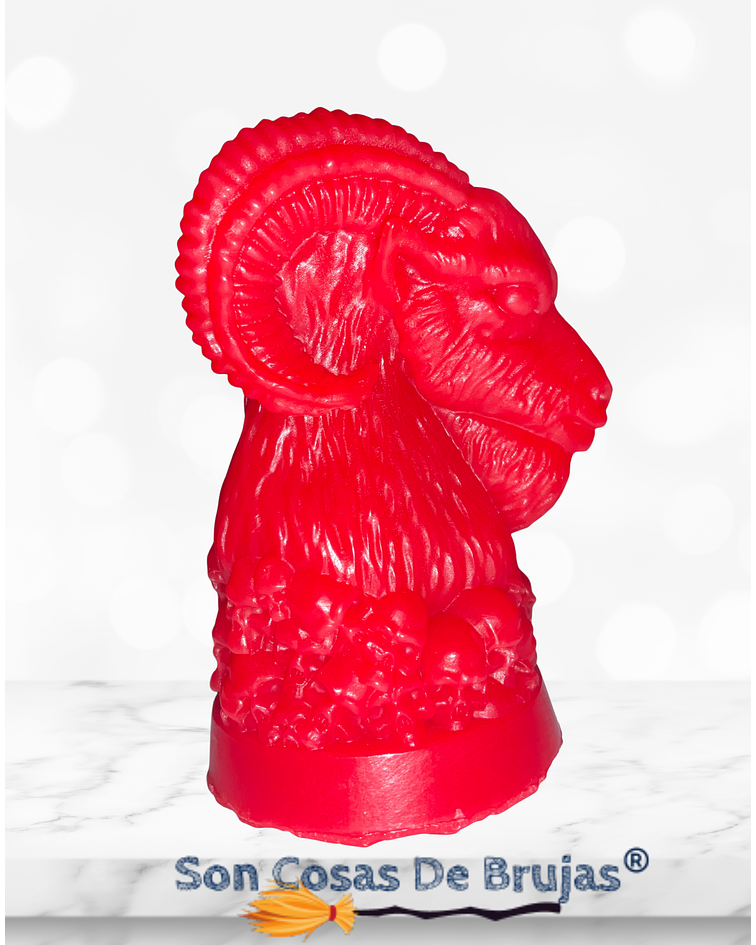 Vela Macho Cabrío Rojo