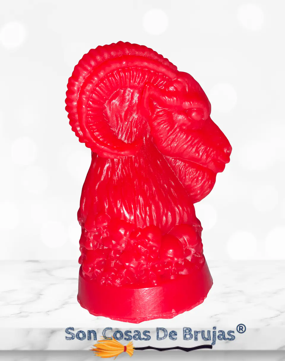 Vela Macho Cabrío Rojo 2
