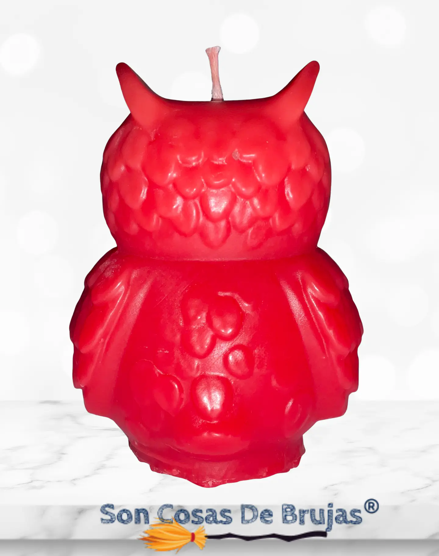 Vela Búho Rojo 3