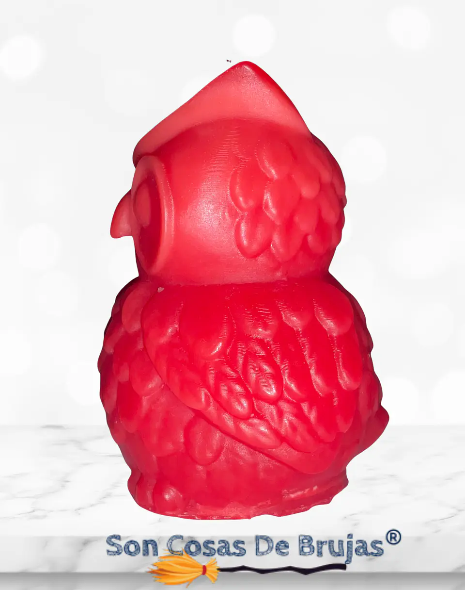 Vela Búho Rojo 2