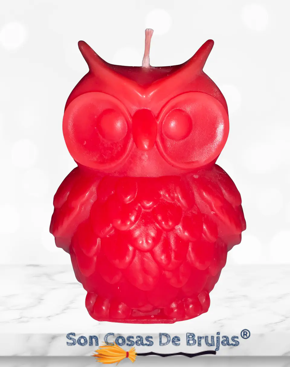 Vela Búho Rojo 1