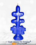 Vela Cruz de Caravaca Azul - 13 x 4 cm aprox.