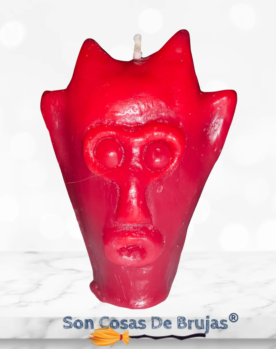 Vela Cabeza de Exu Roja  1
