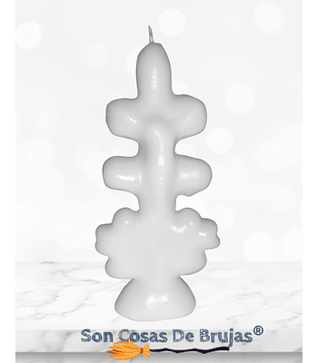Vela Cruz de Caravaca Blanca - 13 x 4 cm aprox.