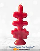 Vela Cruz de Caravaca Roja - 13 x 4 cm aprox. - Miniatura 2