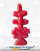 Vela Cruz de Caravaca Roja - 13 x 4 cm aprox. - Miniatura 1