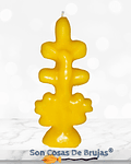 Vela Cruz de Caravaca Amarilla - 13 x 4 cm aprox. 