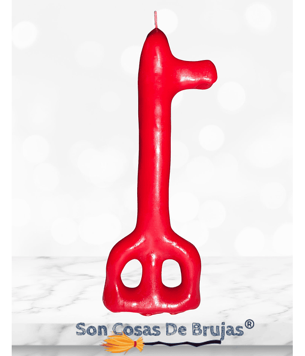 Vela Llave Roja - 12,5 cm aprox.