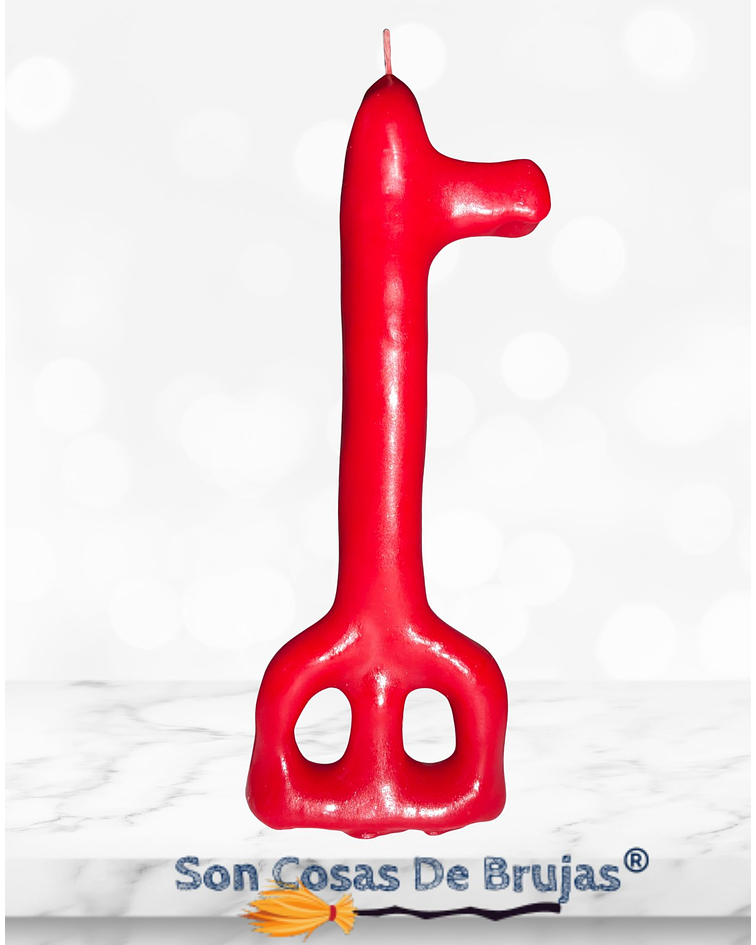 Vela Llave Roja - 12,5 cm aprox.